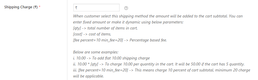 How to charge WooCommerce shipping by item 5 4 5