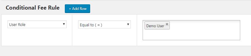 Conditional Fee Rule form - WC Conditional Product Fees for Checkout Plugin