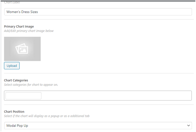 How to create a WooCommerce size guide? 6 Figure 6 - Define multiple details and display type for your WooCommerce Size Guide