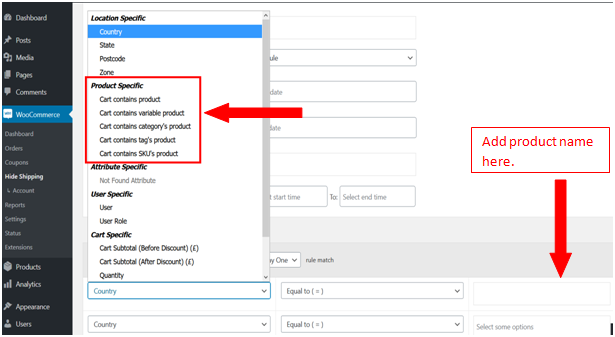 How to Hide WooCommerce Shipping Methods Based on Conditions 5 Figure 3 - Use Case 1 - Hiding Shipping Options According to Product Types