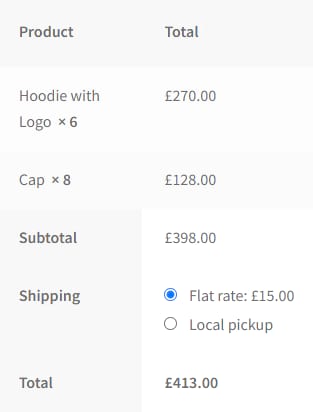 How to Add Custom Fees to Your WooCommerce Checkout? 15 Subtotal less than £399