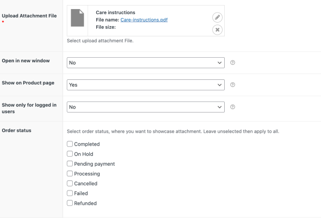 How to Attach a Downloadable PDF To WooCommerce Products (Step-by-Step) 7 Configure file options