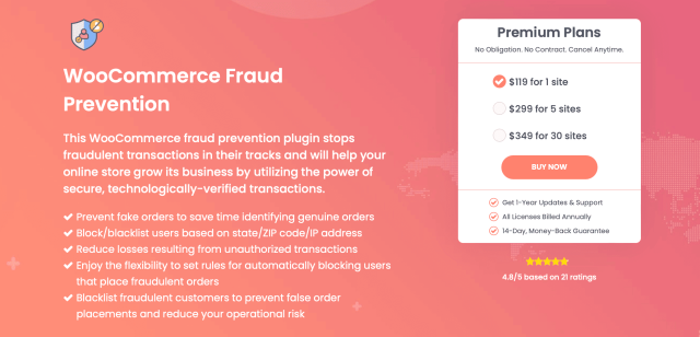 How to Block Fraud Customers in WooCommerce? (Step-by-Step) 2 WooCommerce Fraud Prevention Plugin 1
