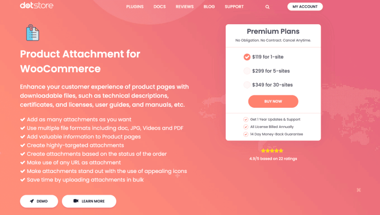 How to Attach a Downloadable PDF To WooCommerce Products (Step-by-Step) 1 Product Attachment for WooCommerce