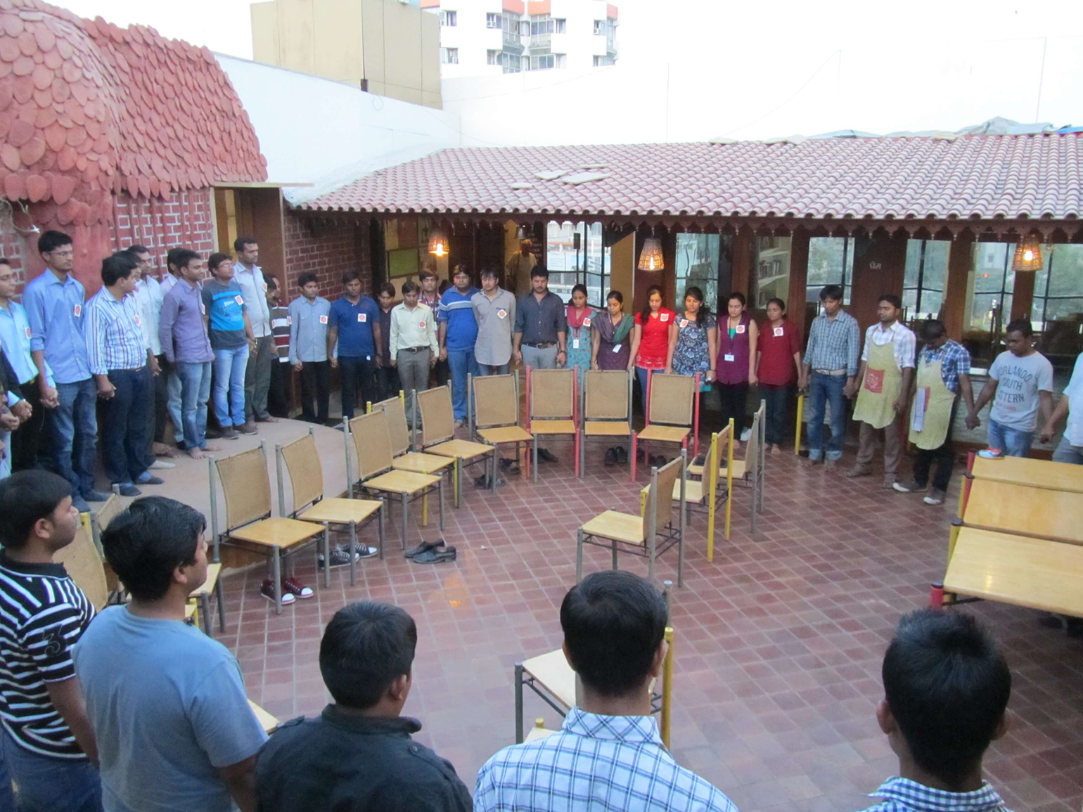 Multidots visiting Seva Cafe – The Joy of Giving