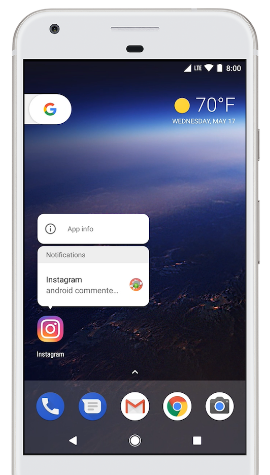 Picture4 Notification Dots and Shortcut Pinning
