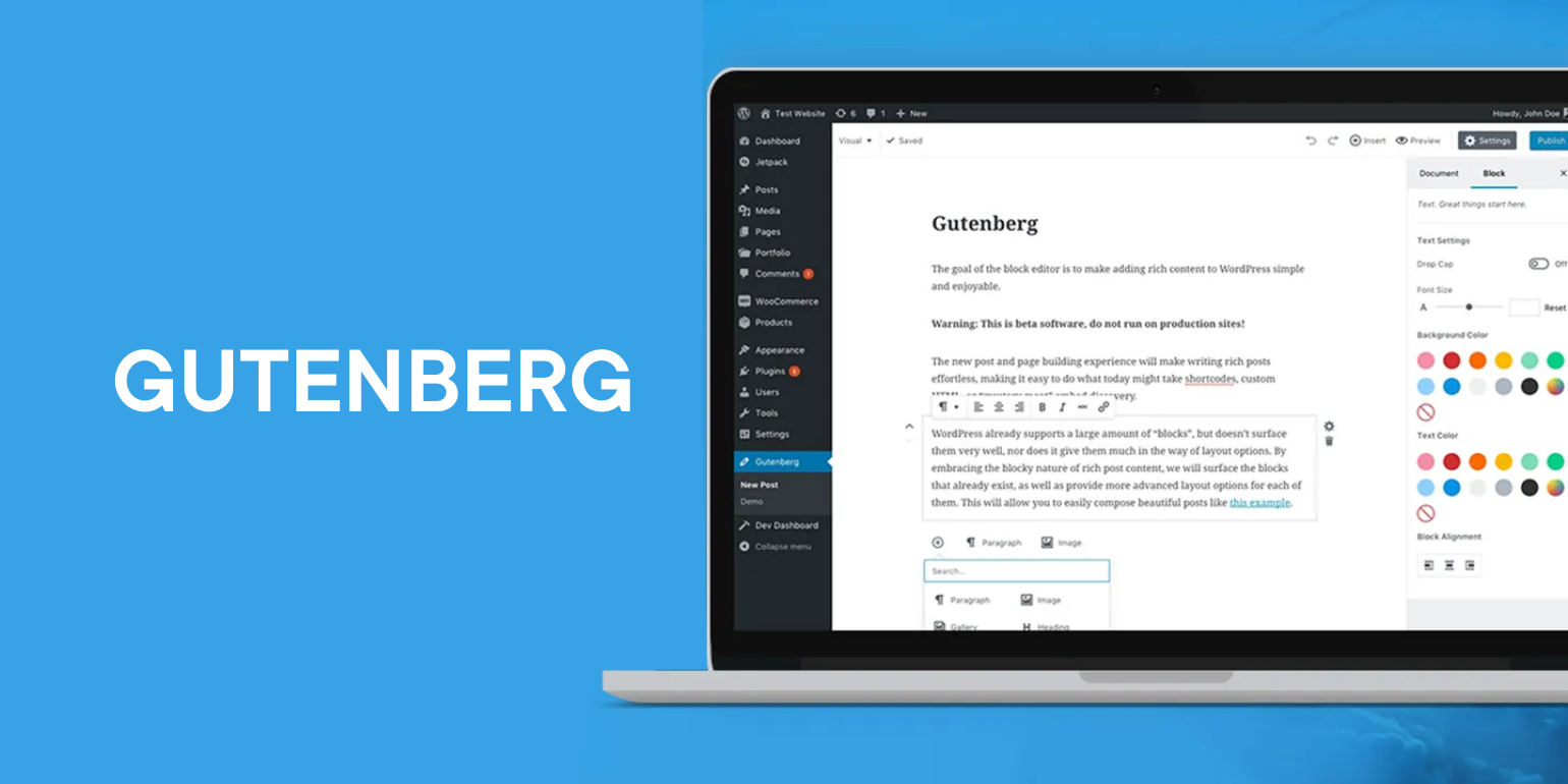 All you need to know about “WordPress Gutenberg” Img