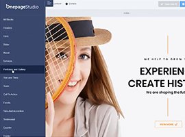 Onepage Studio Multipurpose Landing Page with Page Builder