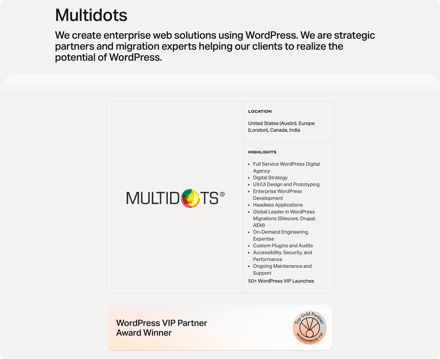 Multidots Agency
