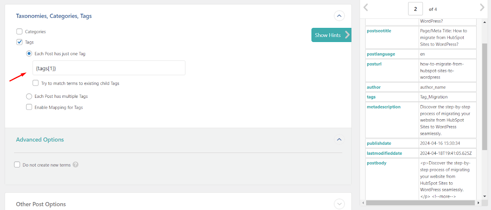 Hubspot-tags