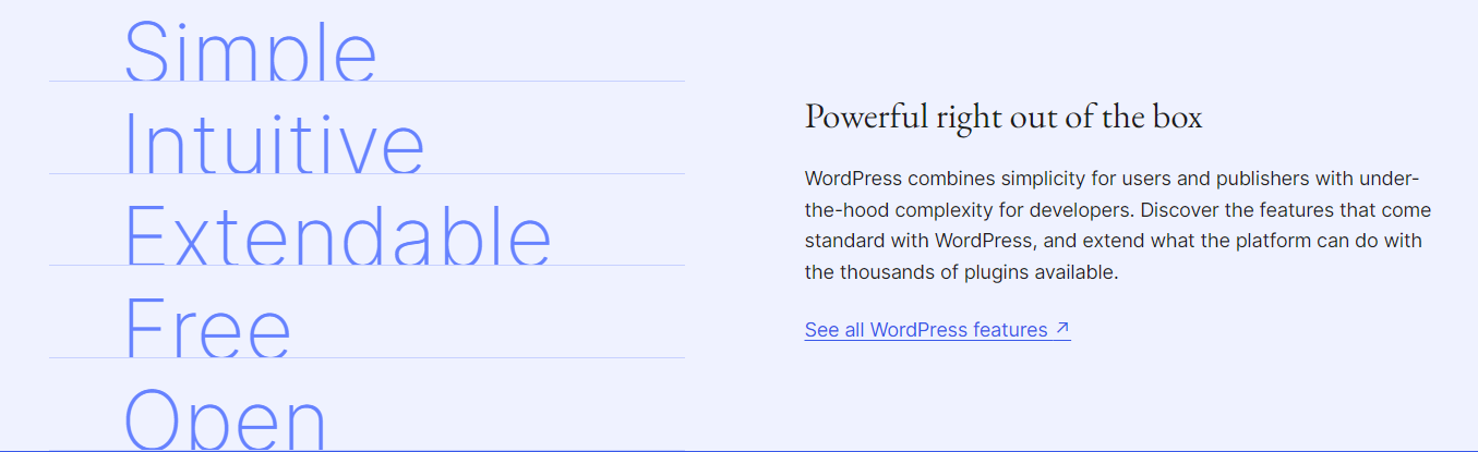 Powerful right out of the box