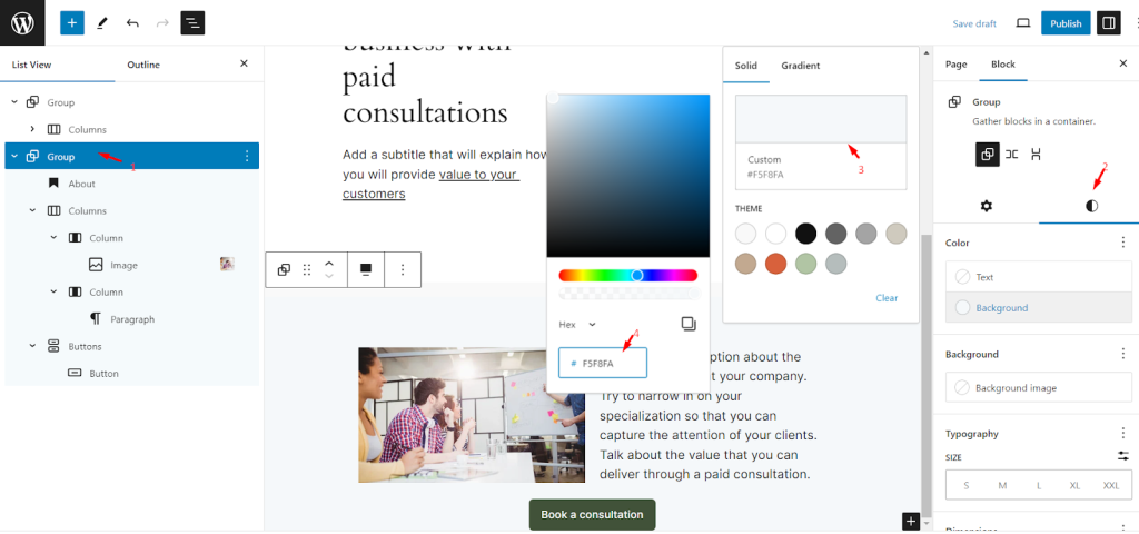 Background color