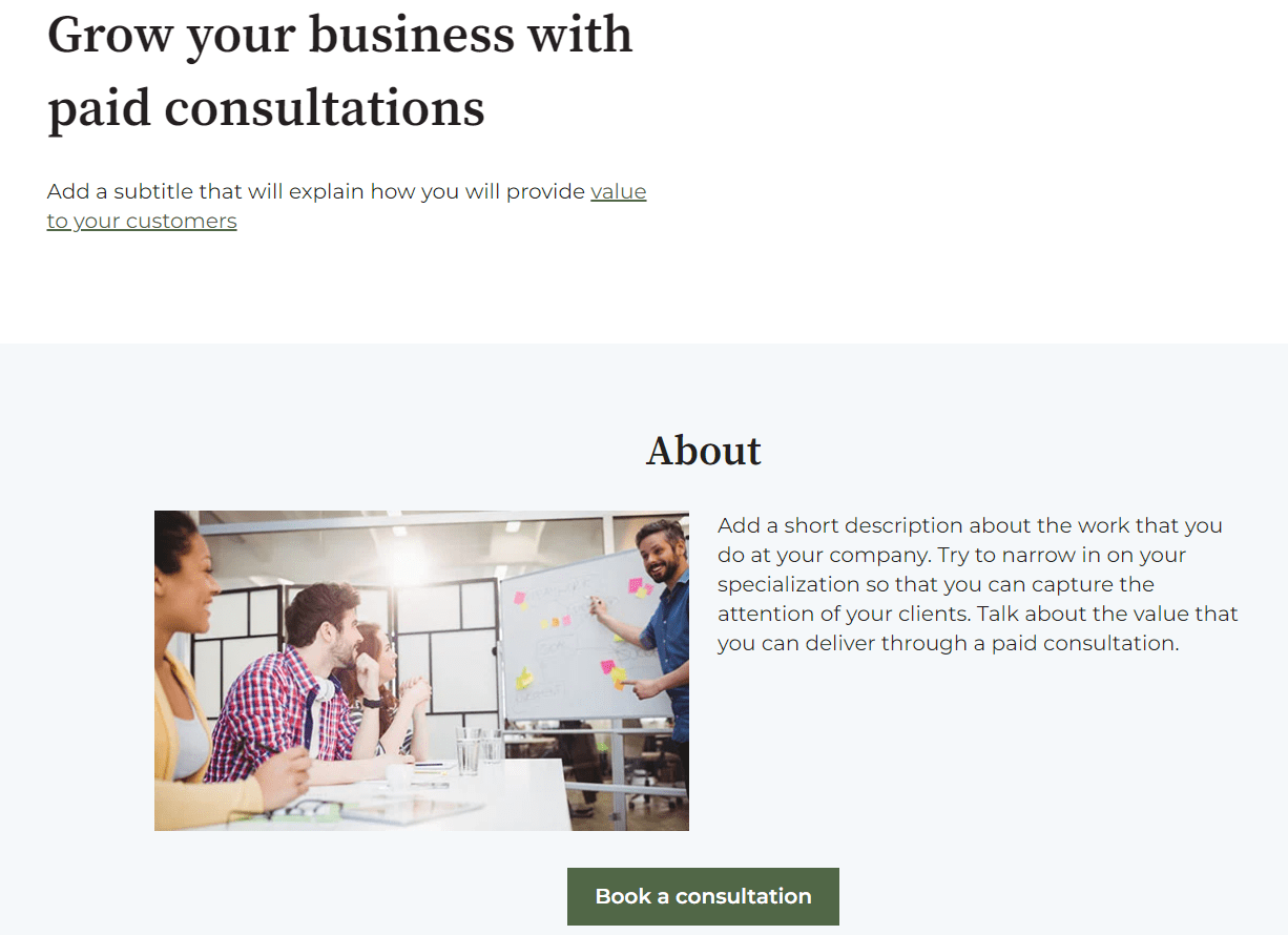 Match Hubspot page design