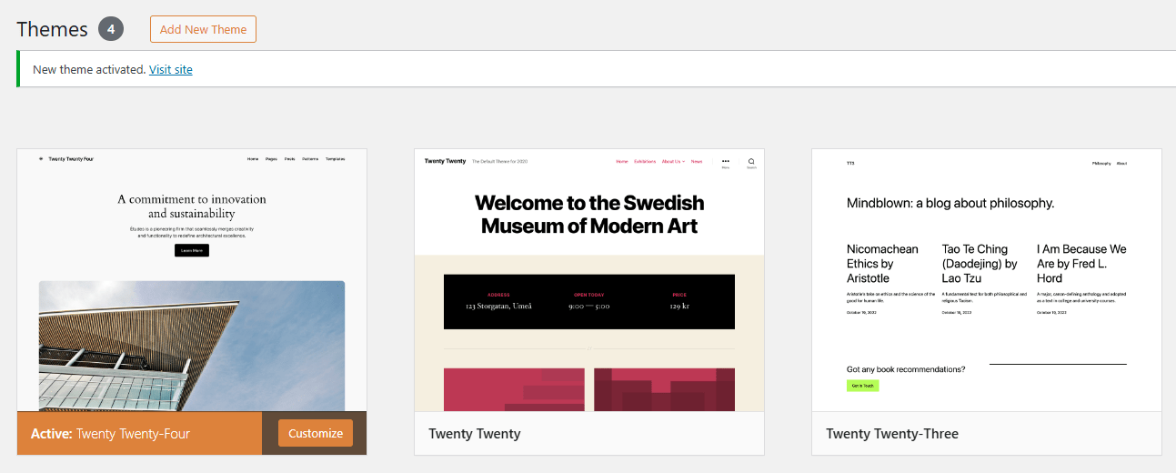 Twenty Twenty-Four, das Standard-Block-Theme von WordPress 6.6