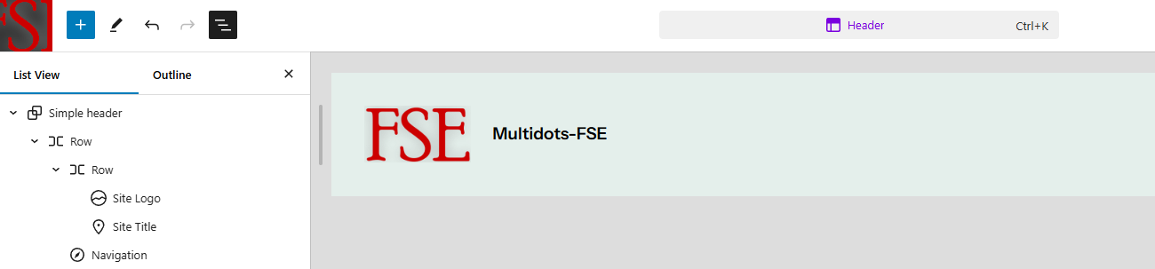 The Document Overview panel