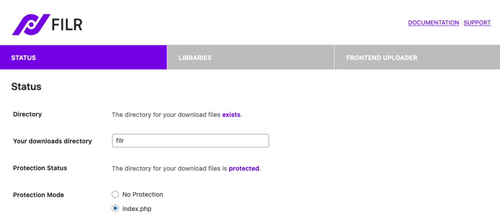 Filr homepage