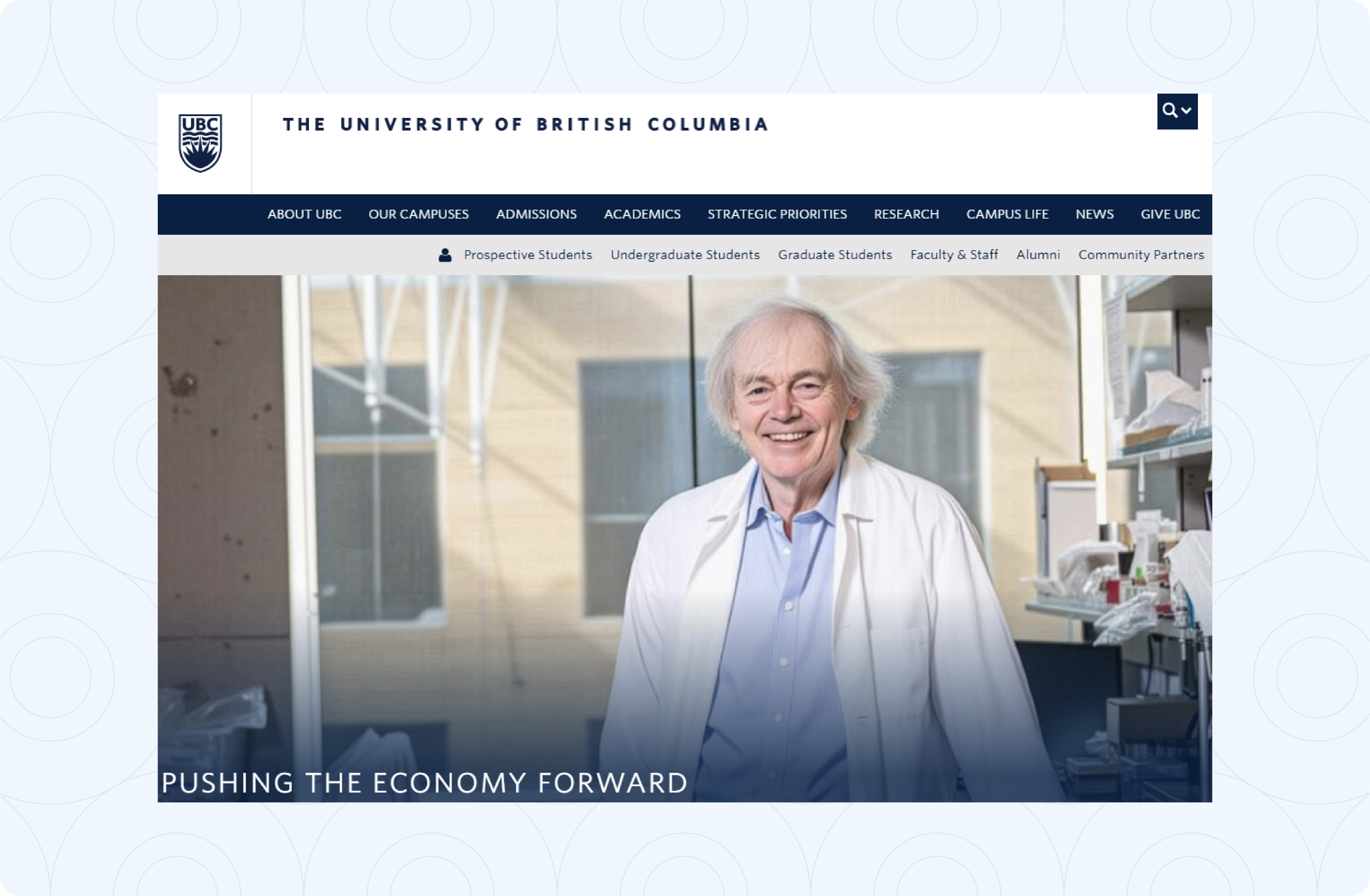 UBC-homepage