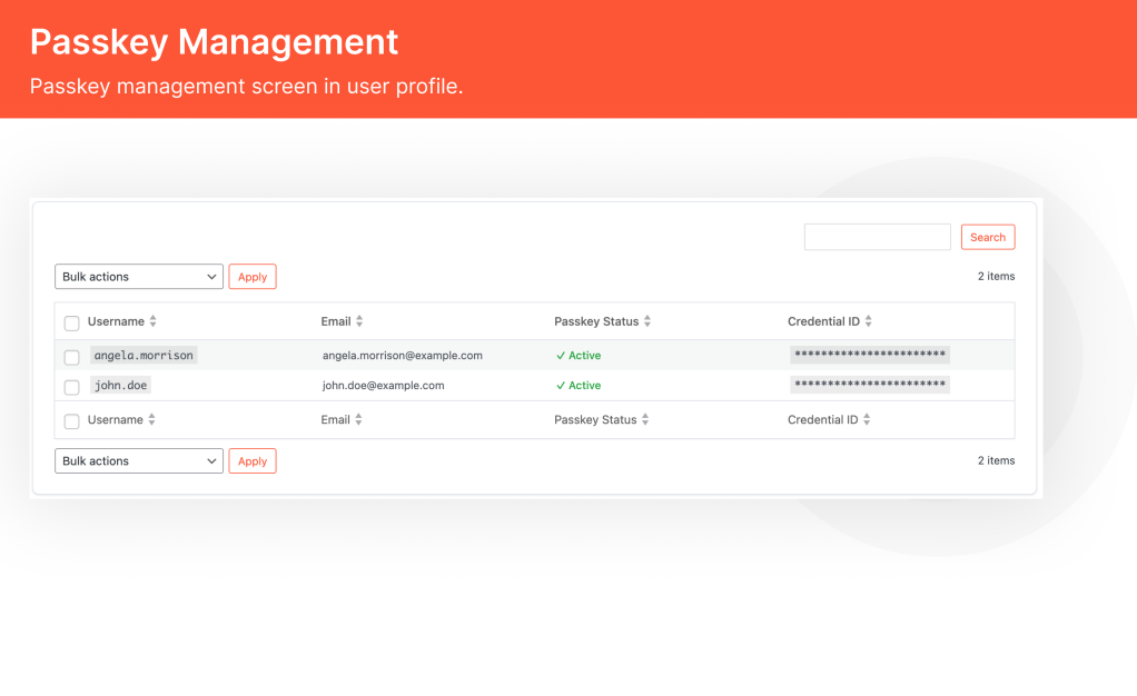 Passkey Management