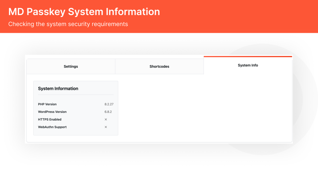 Multidots Passkey Login System Information