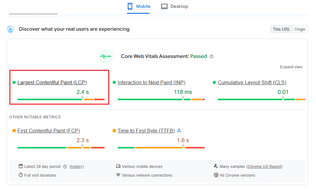 PageSpeed test for WordPress performance optimization