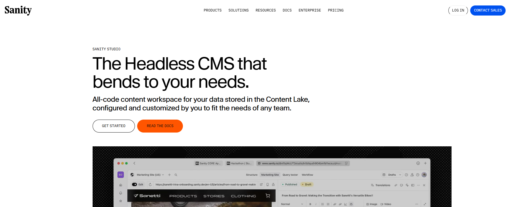 Sanity web development with Sanity Studio