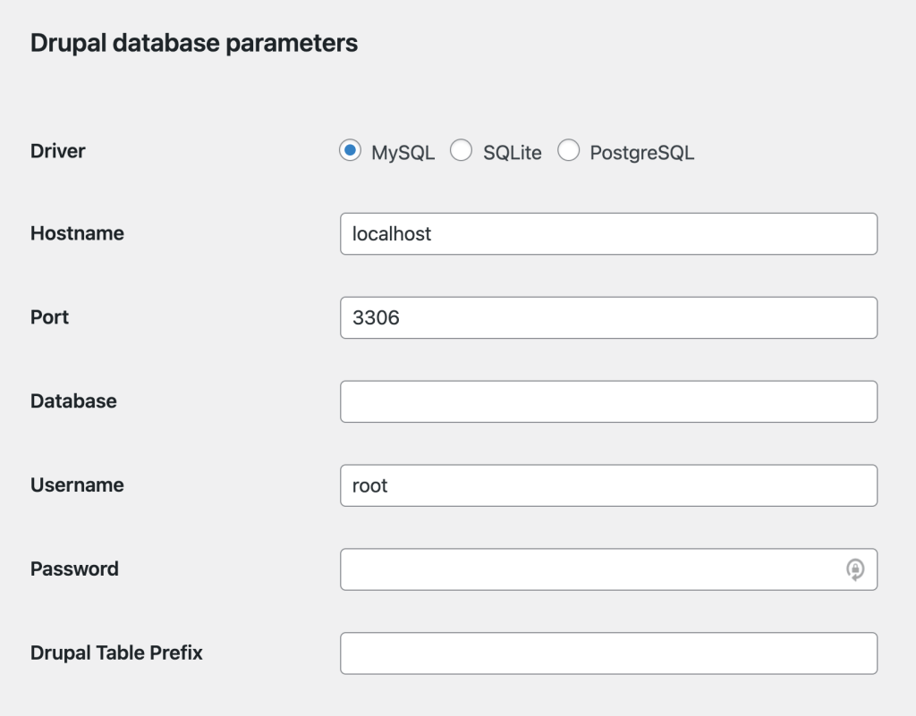 drupal-db-connect