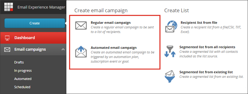 Email campaign manager
