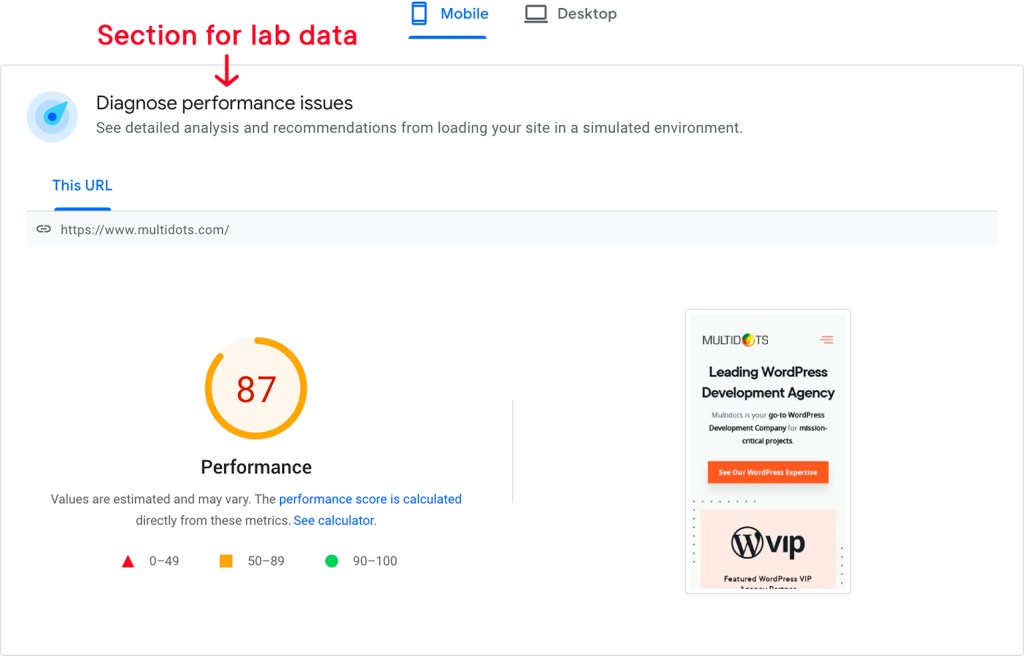 04 section for lab data