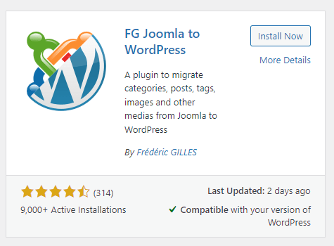 Joomla To WordPress Plugin