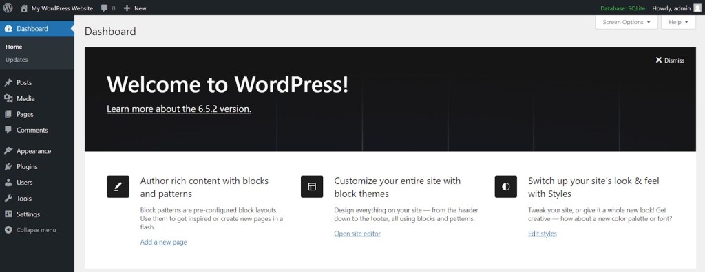 Explore-the-WordPress-Dashboard