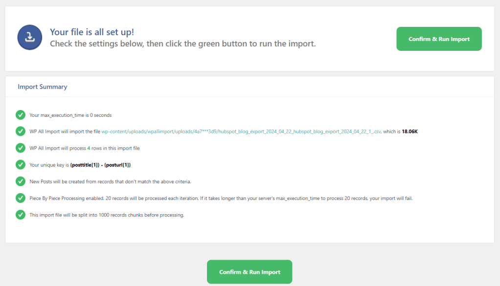 wp-import setup
