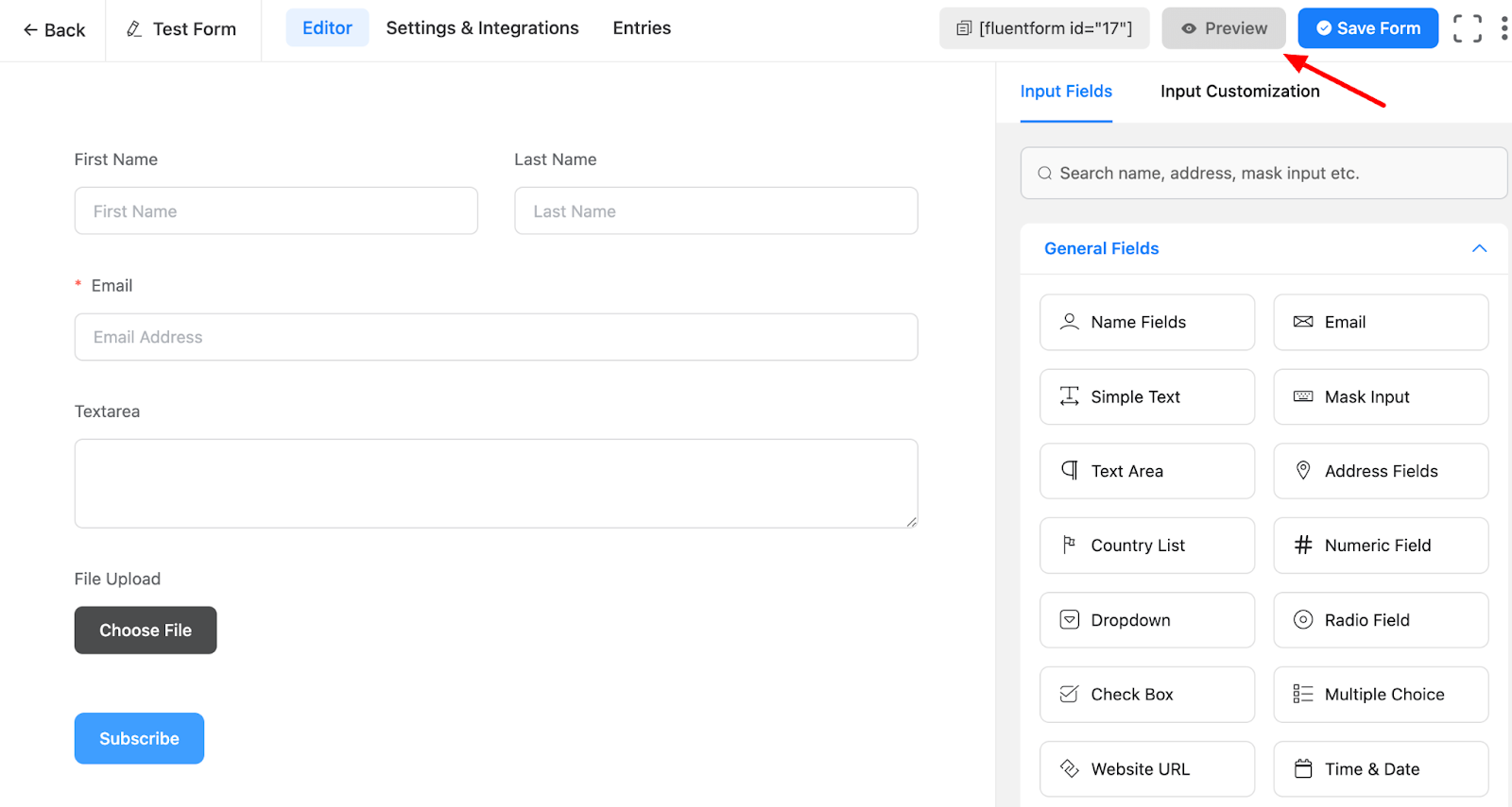 Fluent Forms WordPress