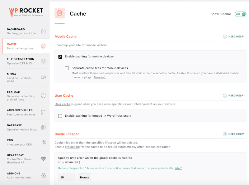 WP Rocket Cache
