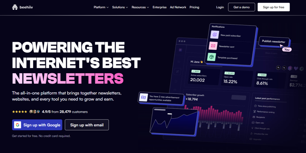 Beehiiv – a Substack alternative for newsletters