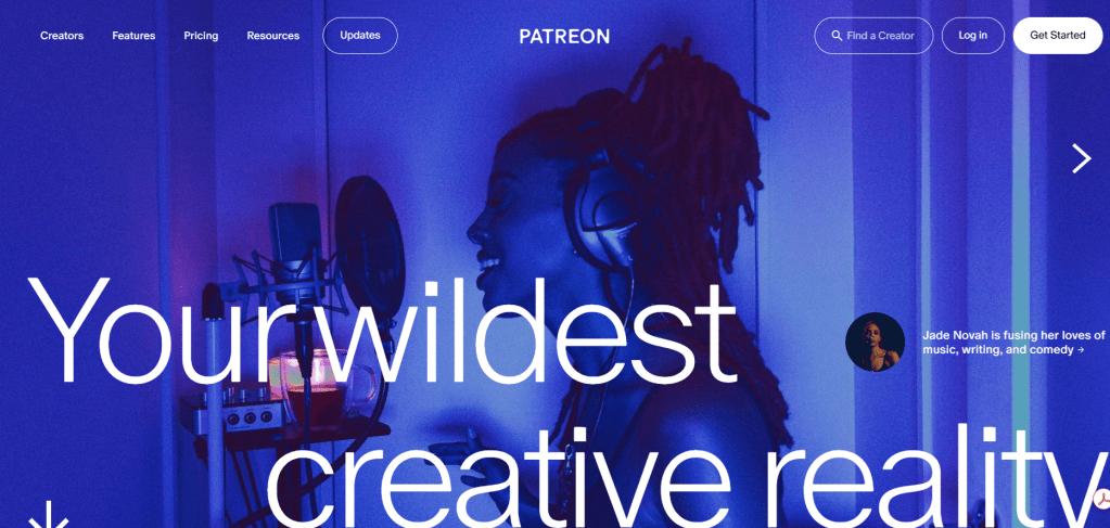 Patreon – a platform dependent Substack alternative