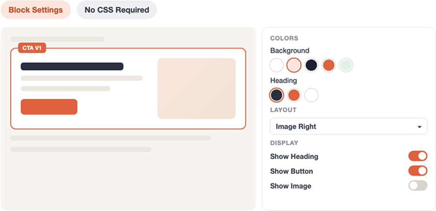 No-Code Visual Customization