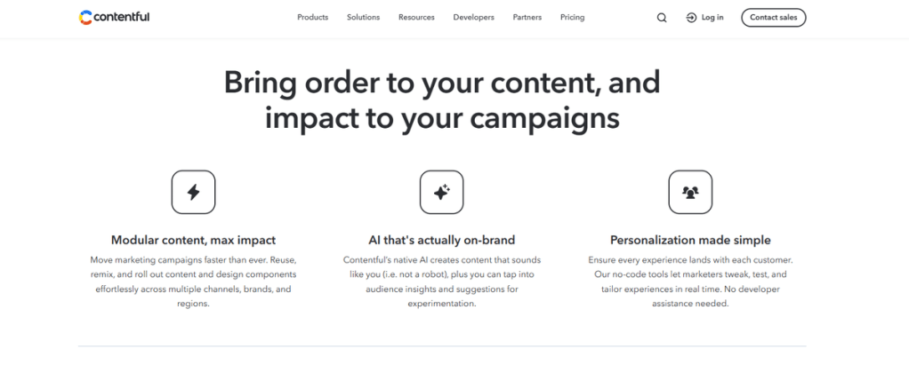 Contentful - API first CMS