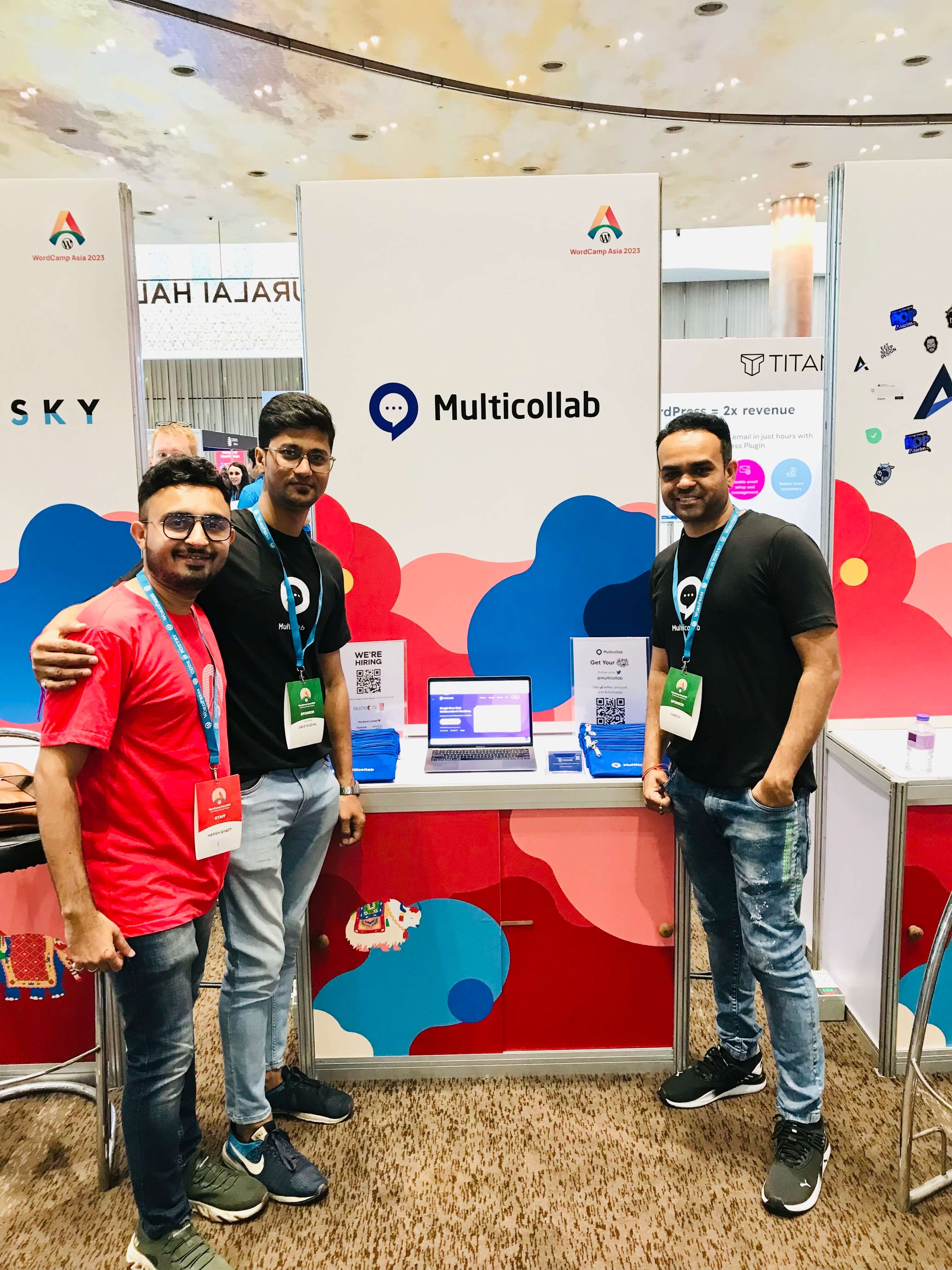 One of our brand, Multicollab representing at WordCamp Asia 2023