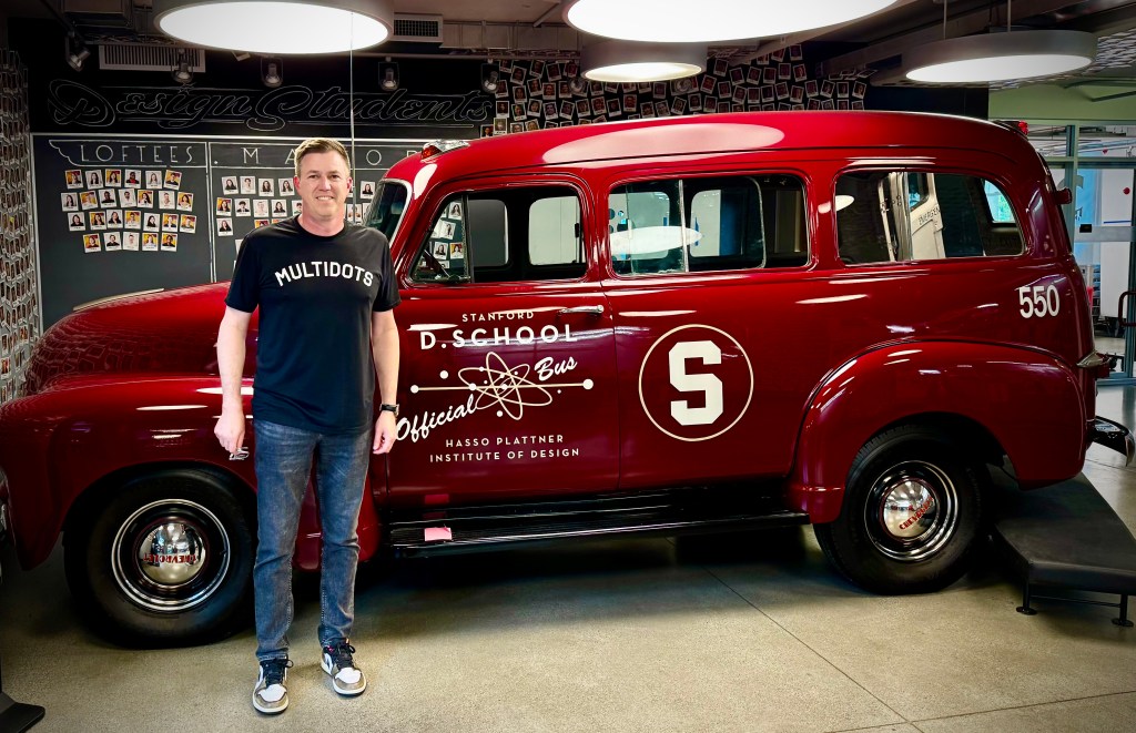Back at my alma mater — a nostalgic stop by The Stanford Daily.