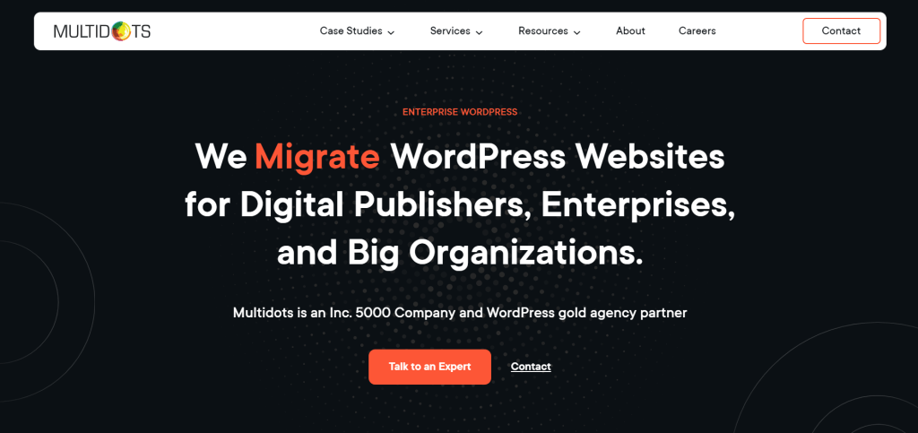 Multidots WordPress Page