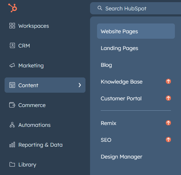 HubSpot Website Pages