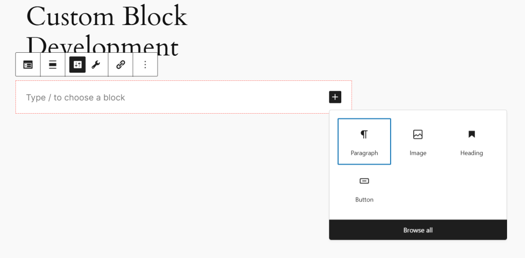 Choose blocks from only the four allowed blocks