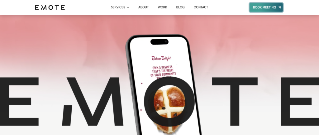 WooCommerce development company - Emote digital's home page