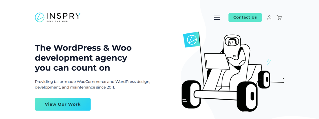 WooCommerce development company - Inspry's home page