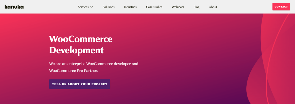WooCommerce development company - Kanuka Digital's home page