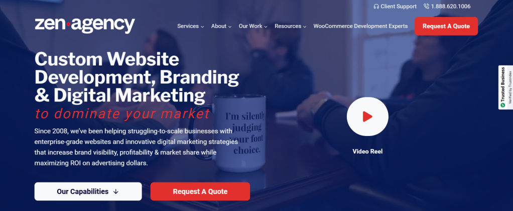 WooCommerce experts - Zen Agency's home page