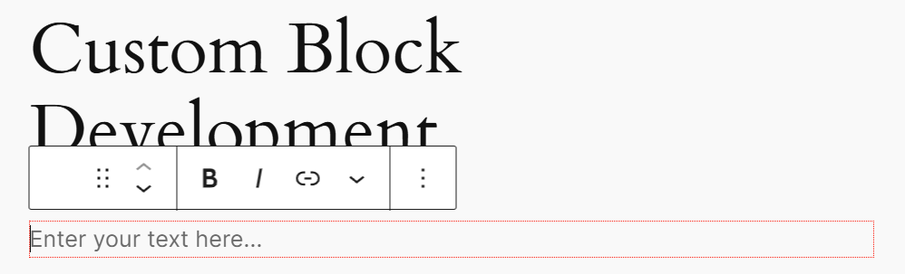 You can edit the text in the block now