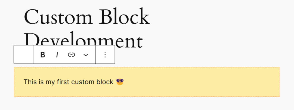Your custom block with new spacing options